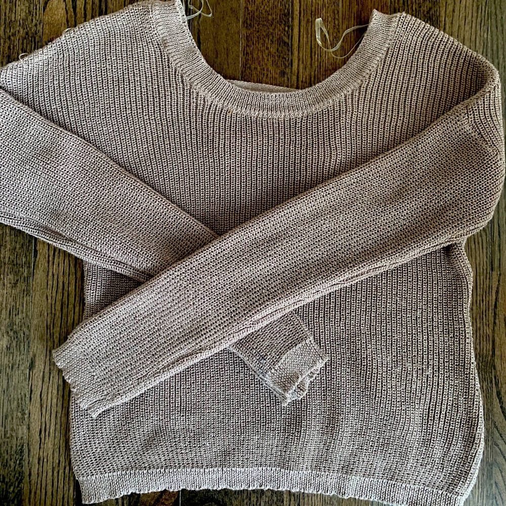 Sweater with Open Back Design